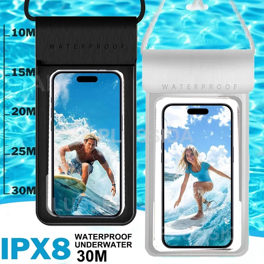 Waterproof Phone Pouch IPX8 Waterproof Phone Case for iPhone 17 Pro Max Cell Phone Dry Bag for Beach & Cruise Essentials Touch