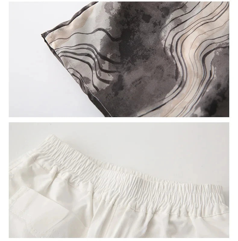 2025 Vacation Look Family Clothes Couple Beach Wear Brother Sister Dad Son Print Shirts Mom Daughter Matching Sleeveless Dress