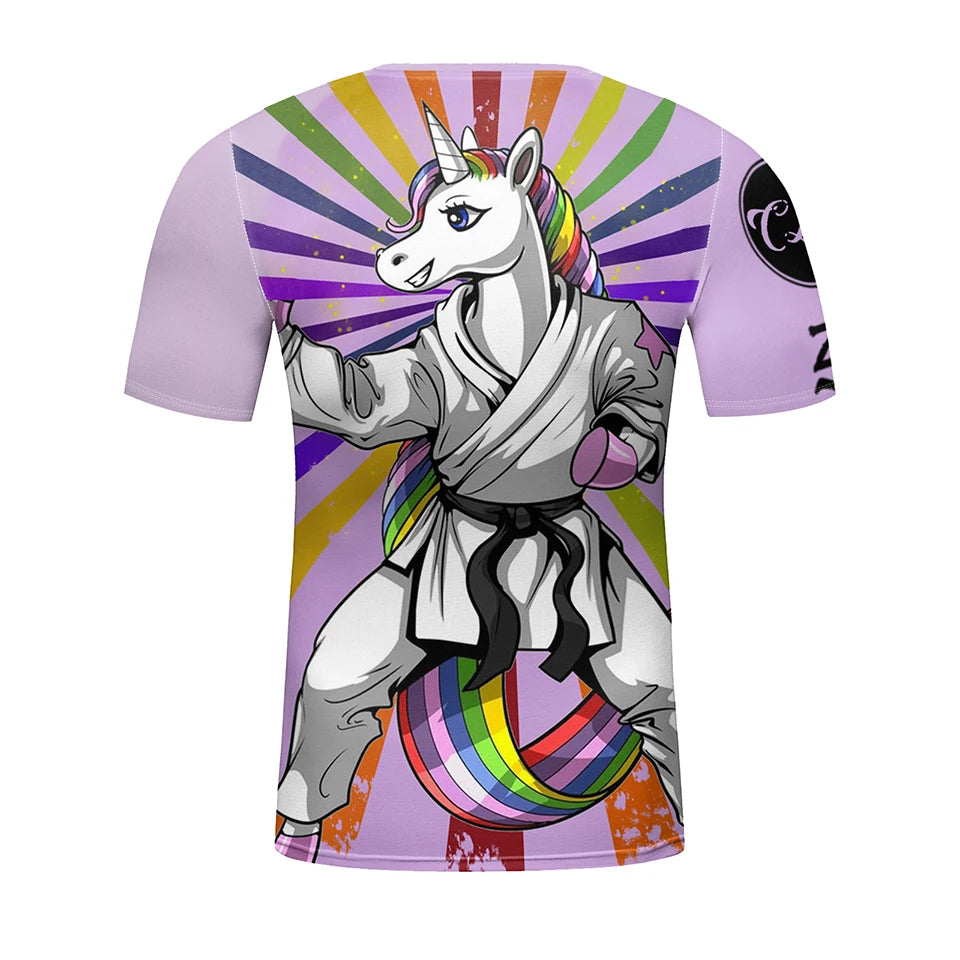 Kid's Jiu Jitsu MMA T-shirt +Pants Set Grappling Rashguard For Kid Bjj Boxing Jerseys Gi Rash Guard MMA Shorts Boxeo Sportsuits
