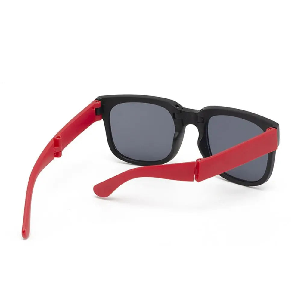 Kids Sunglasses for Toddler Boys and Girls Foldable Sunglasses Children Eyewear Square Frame Travel Goggle UV 400 Shades Eyewear