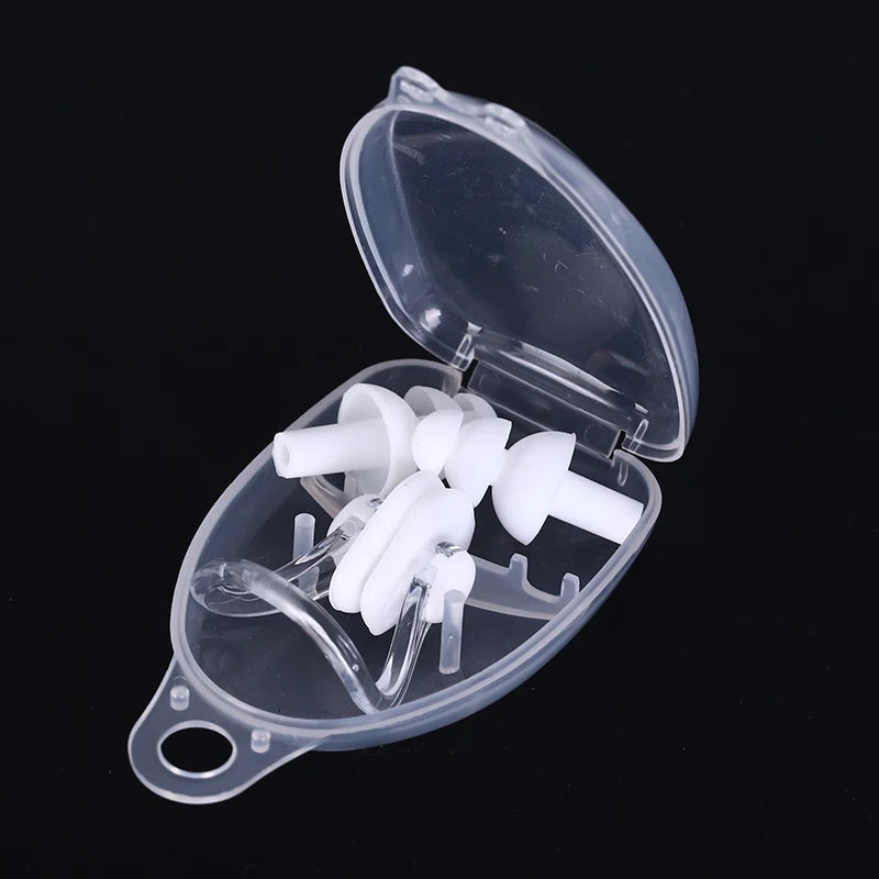 1 Set Nose Clip Ear Plugs Waterproof Soft Silicone Swimming Sport Earplug Nose Clip Tool Diving Water Sport Swimming Accessories