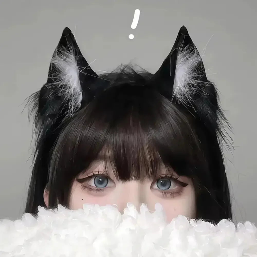1PC Halloween Cat Ear Cosplay Headband For Women 2026 New Style Cute Hairband For Halloween Christmas Cosplay Party Costume