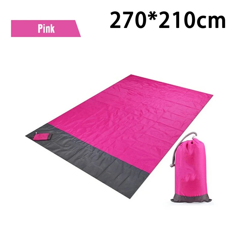Waterproof Beach Mat Extra Large Outdoor Camping Mat Blanket Folding Sand Free Pocket Mattress Portable Lightweight Picnic Mats