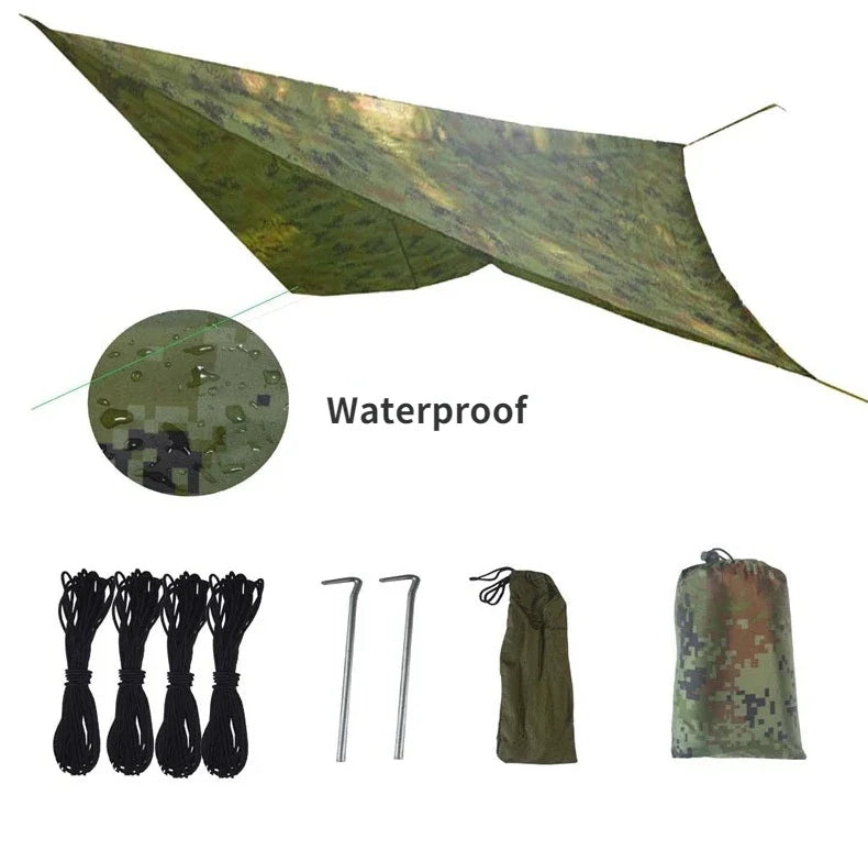 Awning Waterproof Tarp Tent Shade Ultralight Garden Canopy Sunshade Outdoor Camping Hammock Tourist Beach Sun Shelter