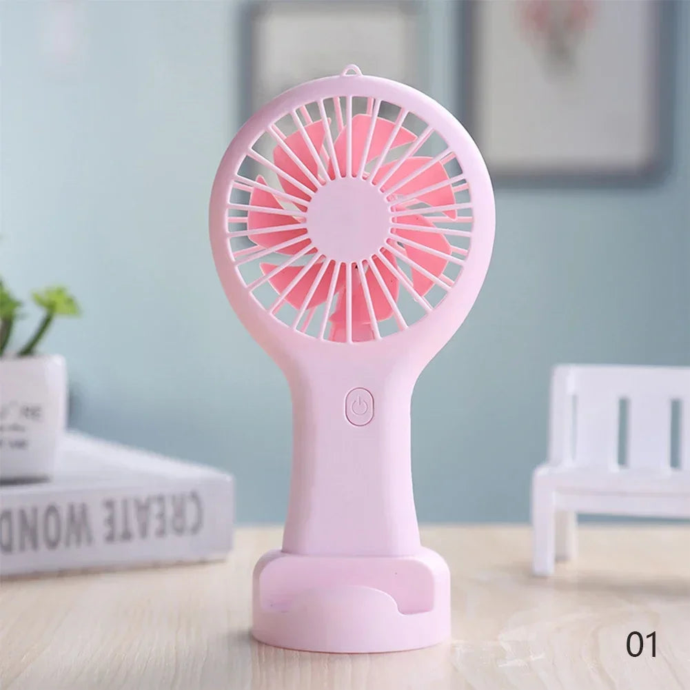 Small Handheld Fan Mini Rechargeable USB Fan Pocket Small Student Office Desktop Portable