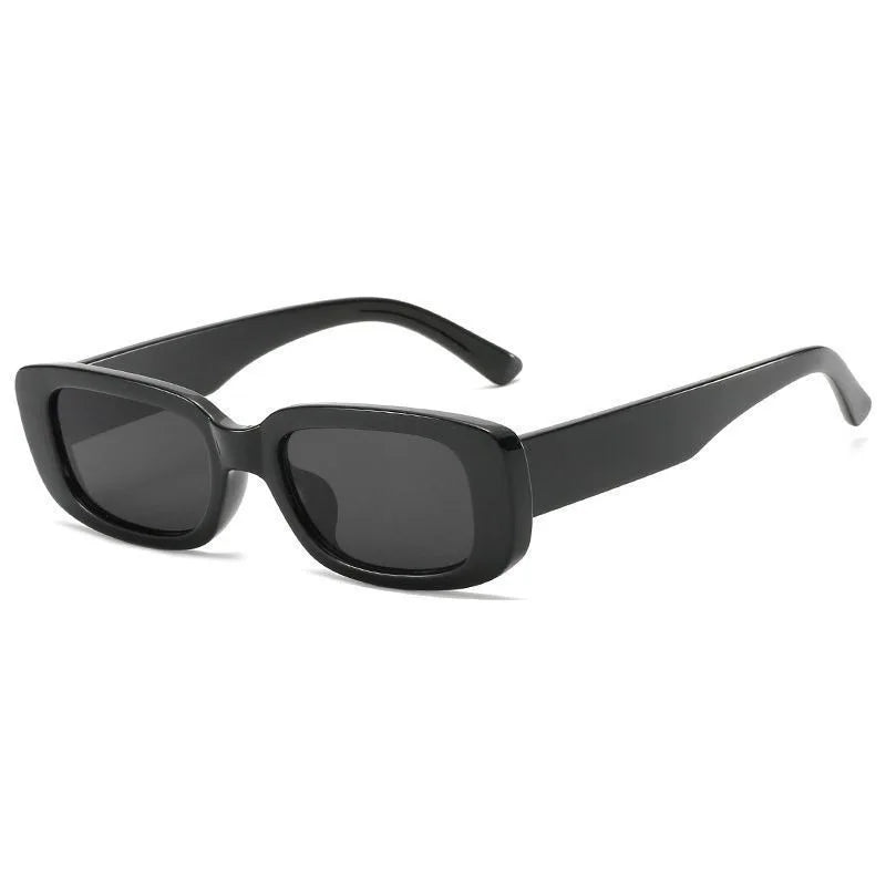 Box black new sunglasses male European glasses female retro anti-UV sunglasses