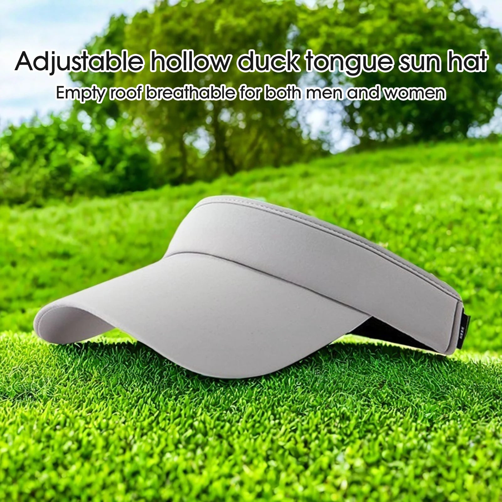 Man Summer UV Protection Hat Adjustable Soild Beach Sunshade Casual Hat for Camping Fishing Traveling