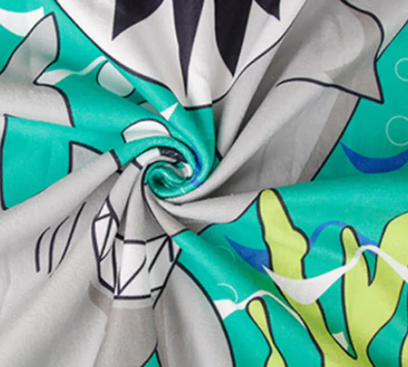 Baby Cartoon Printing Bathrobe Girls Unicorn Beach Towel Boy Shark Dinosaur Bath Towel Kids Hooded Cape Towel Children Bath Item