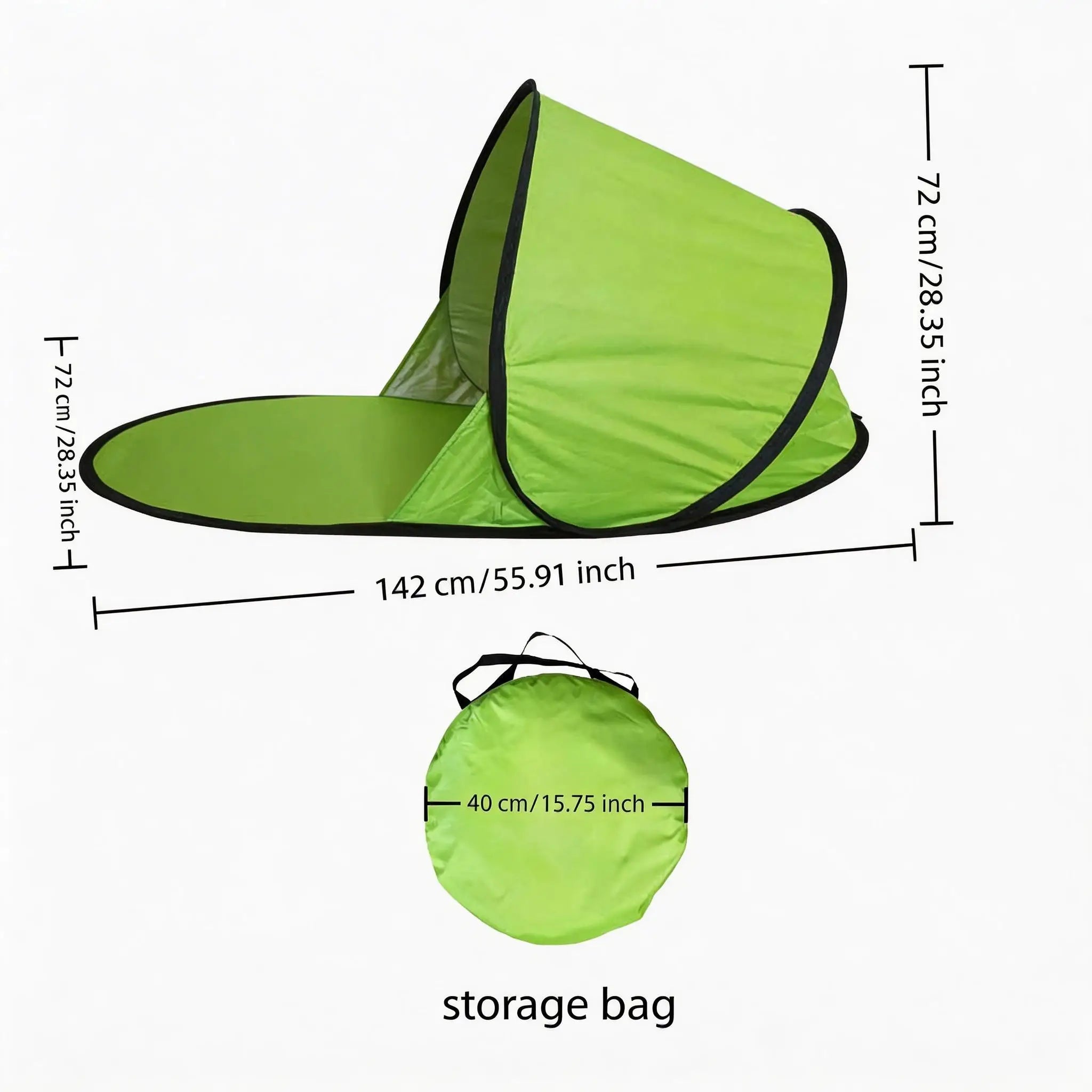 Outdoor portable automatic pop-up beach tent, sunshade, UV protection, camping tent, fishing and picnic tent, practical tent.
