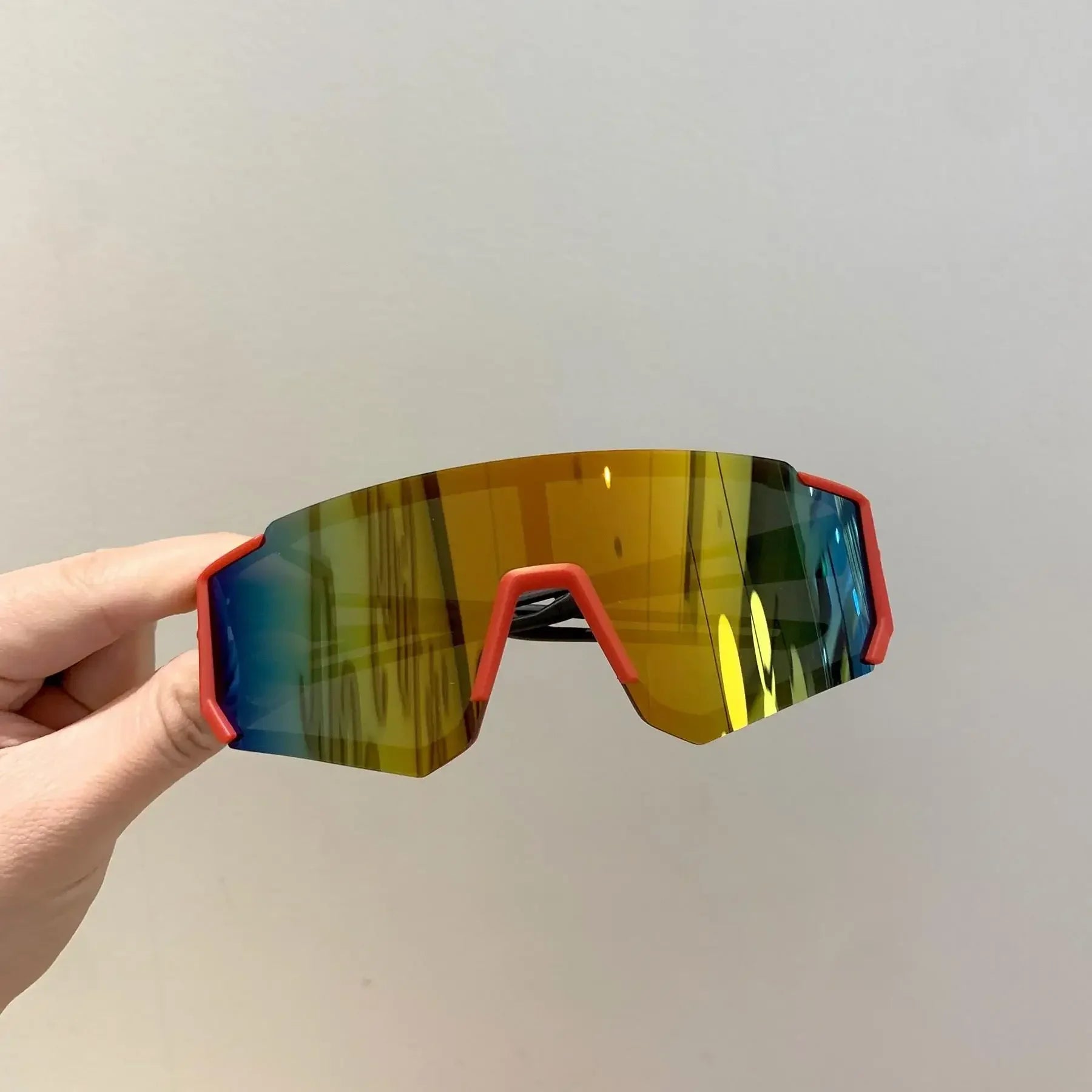 2025 New Arrival Fashion Outdoor Kids Glasses Square Frame Cycling Sunglasses Windproof UV Resistant Plastic Eyewears
