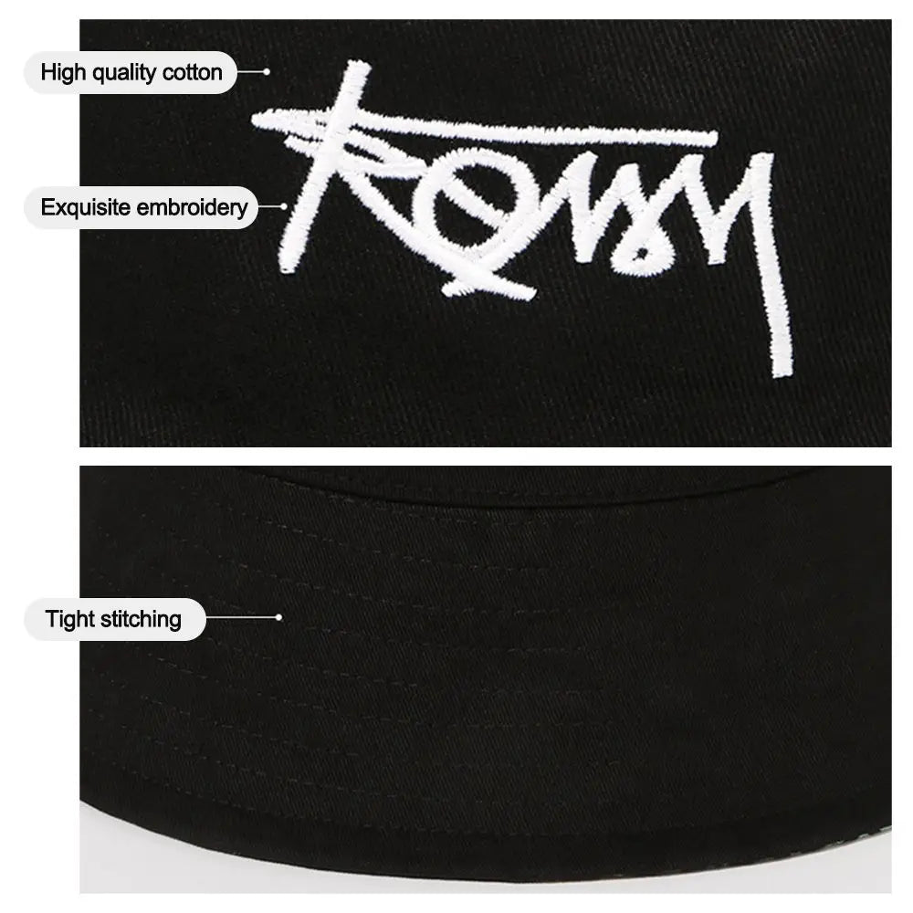 Men Women Summer Basin Cap Hip Hop Hat Double-sided Bucket Hat Graffiti Fishing Fisherman Hat Pattern Packable Sun Protection