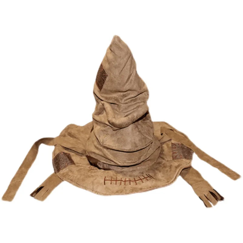 Fashion Movies Witch Wizard Hat Potters Sorting Hat Leather Halloween Party Props Dress Up Hat Men Cosplay Costume Accessories