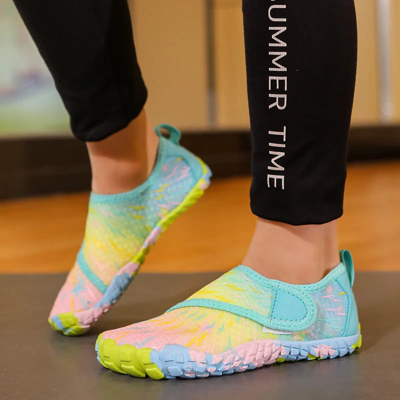 Kids Barefoot Beach Shoes Adults Aqua Shoes Gym Outdoor Training Footwear Unisex Quick-Drying Breathable Sneakers Size 27-36