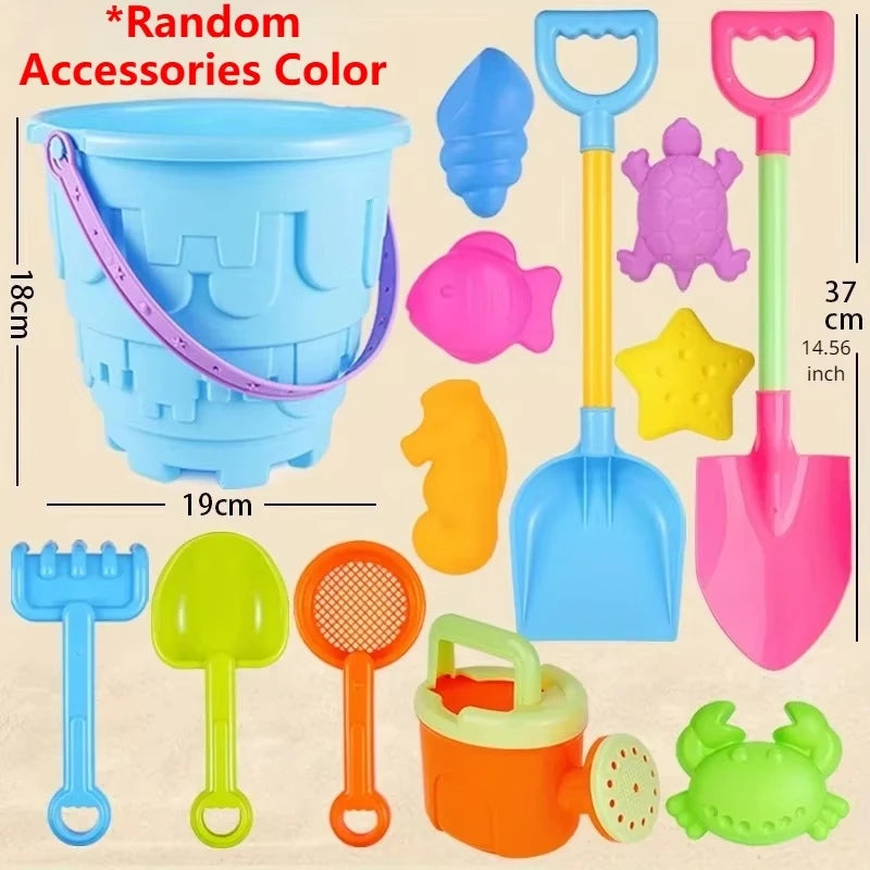 Children's Beach Toy Set Baby Playing In Water And Sand Large Sand Shovel Beach Bucket Sand Digging Tool Sand Toy Random Color