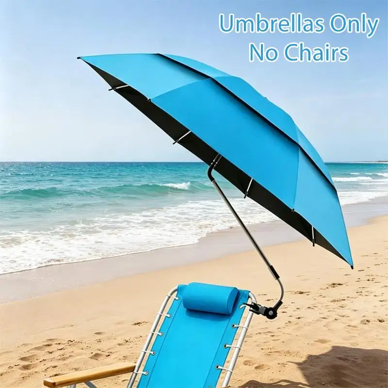 Adjustable Beach Chair Umbrella Outdoor Lightweight Clamp-on Umbrella Multi-functional Stroller Umbrella Wheelchair Stroller