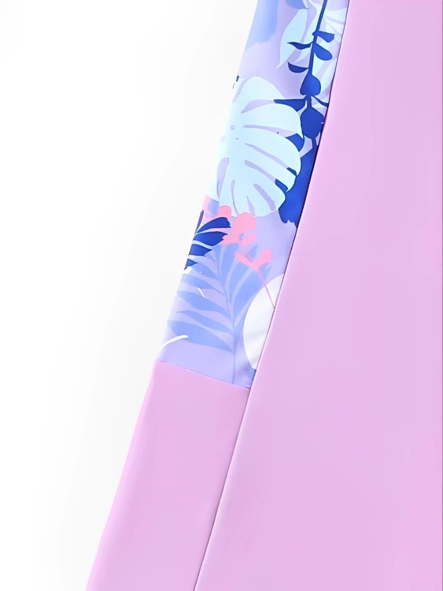 2026 Printed Girls Swimsuit One Piece Pink Kids Swimwear Female Children's Bathers Bathing Swimming Swim Suit Summer Beachwear