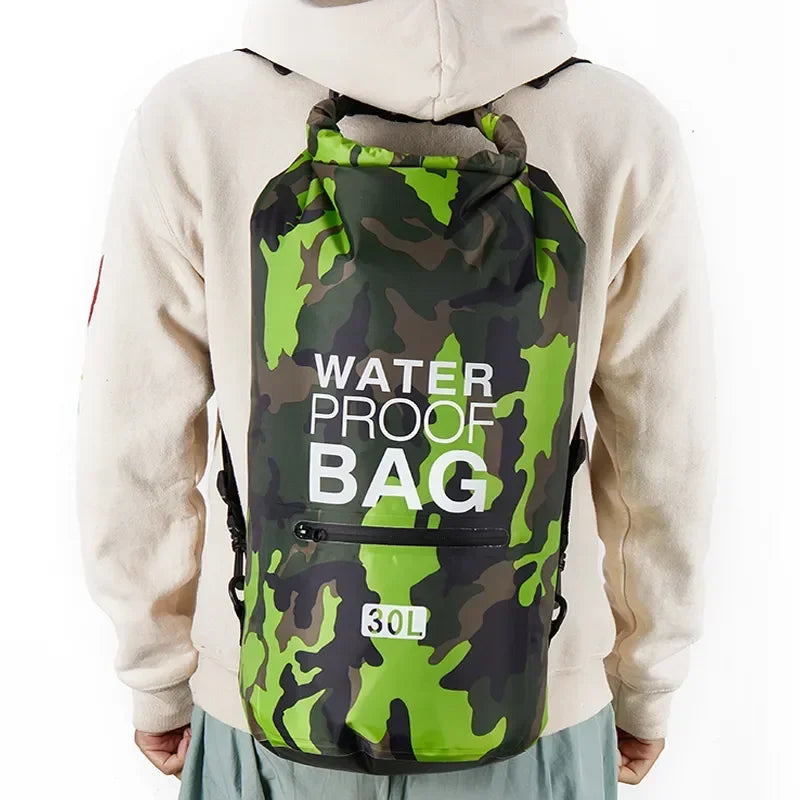 Swimming PVC Pack Dry Bag Backpack for Women Men 10L 15L 20L 30L Waterproof Shoulder Kayak Drifting Rafting Surfing Boating Bag