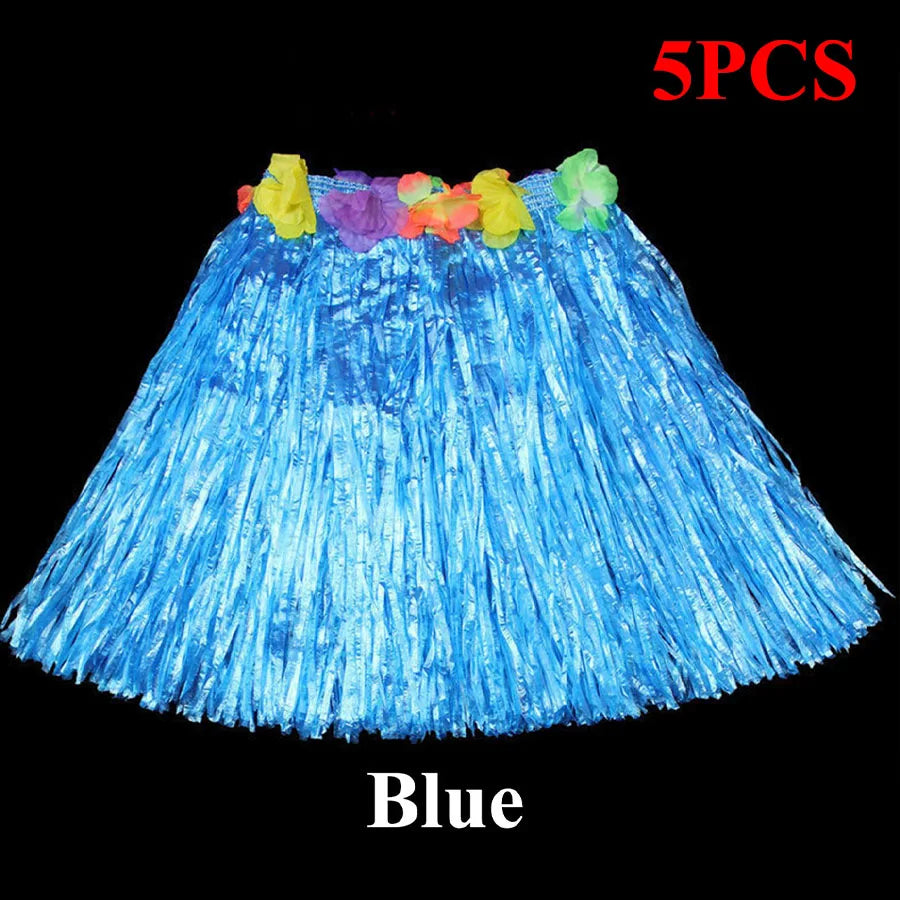 1pc/5pcs-Hawaiian Hula Skirt Hawaiian Grass Skirt Tropical Hawaiian Hula Skirt Hawaiian Hula Skirt Costume Summer Beach Vacation