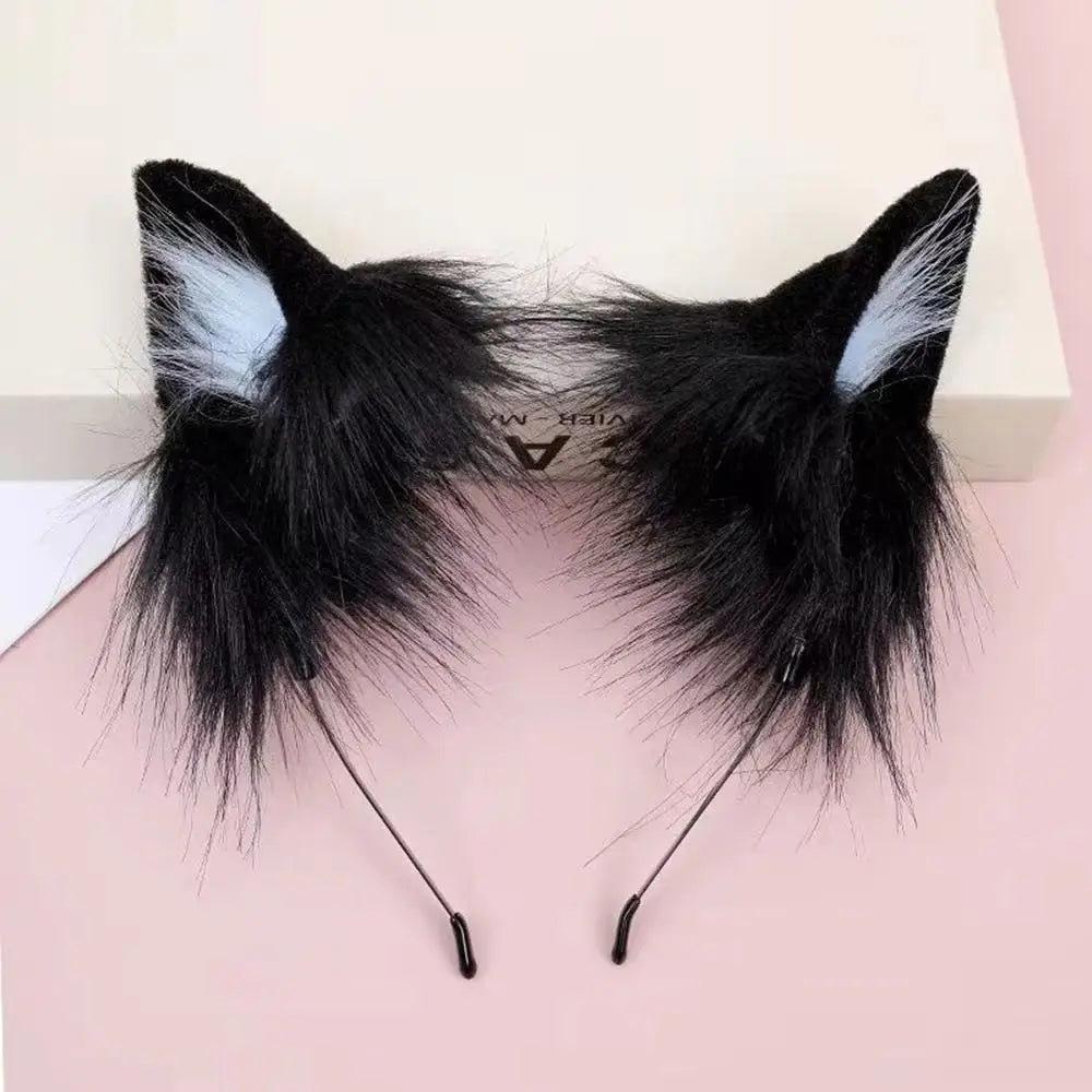 1PC Halloween Cat Ear Cosplay Headband For Women 2026 New Style Cute Hairband For Halloween Christmas Cosplay Party Costume