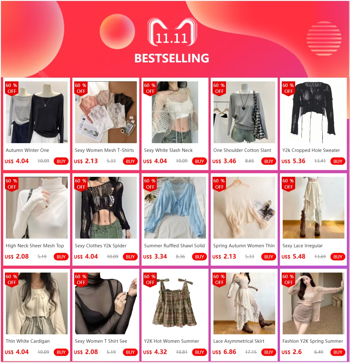 Y2k Cropped Hole Sweater Sexy Gyaru Hollow Out Knit Pullovers Goth Korean Long Sleeve Jumper Summer Fashion Sheer Knitwears Tops