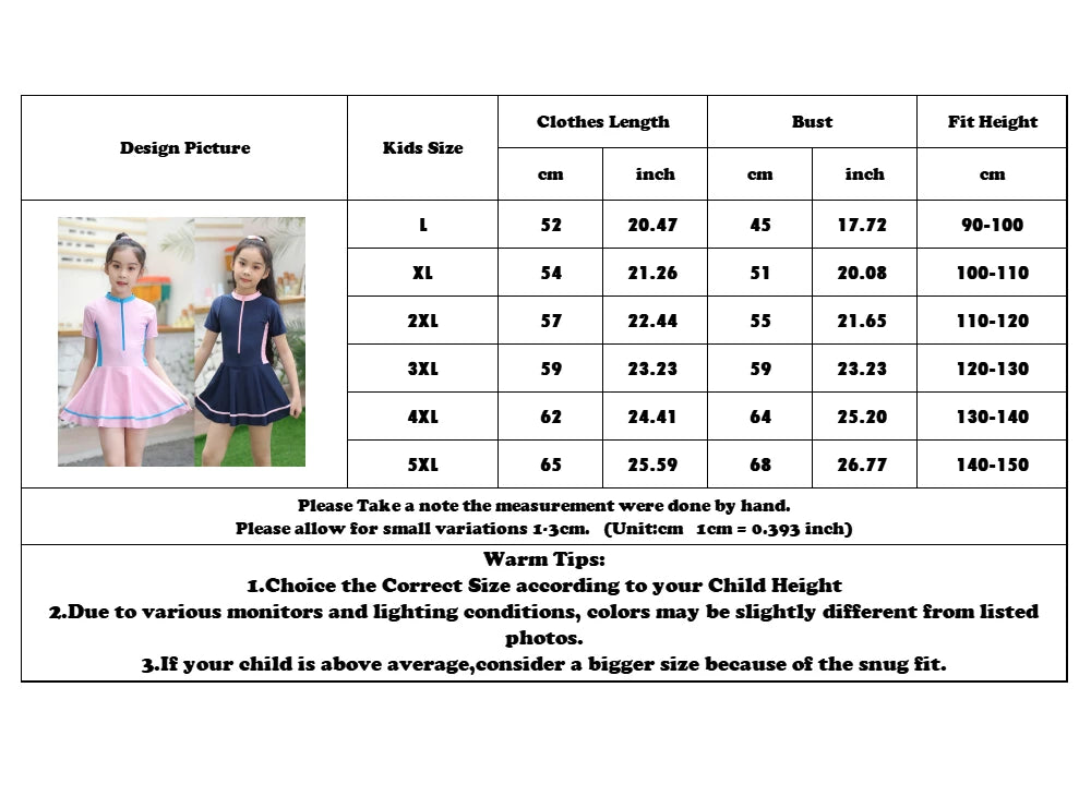 Swimming Suit Girls Zipper Swimmingsuit Girl Kids One Piece Swimsuit Flower Patchwork Swimming Suit For Girls