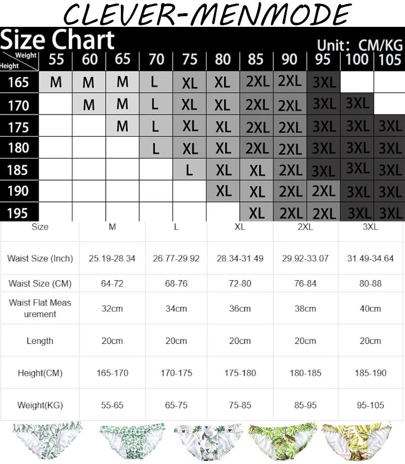 Men's Swimsuit Briefs  Fashion Printed Beach Bikini Swimwear European Beach Surf Shorts Breathable Beachwear Bathing Shorts