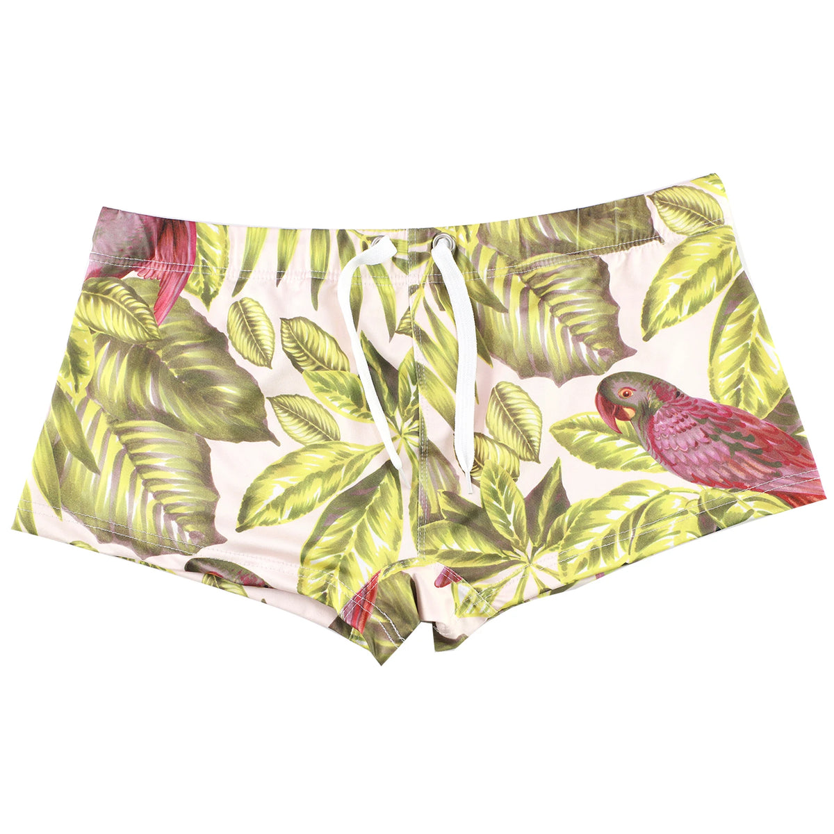 Mens Boxers Swimwear Fashions Printing Style Lace-up Swimming Trunk Summer Beachwear Bathing Shorts