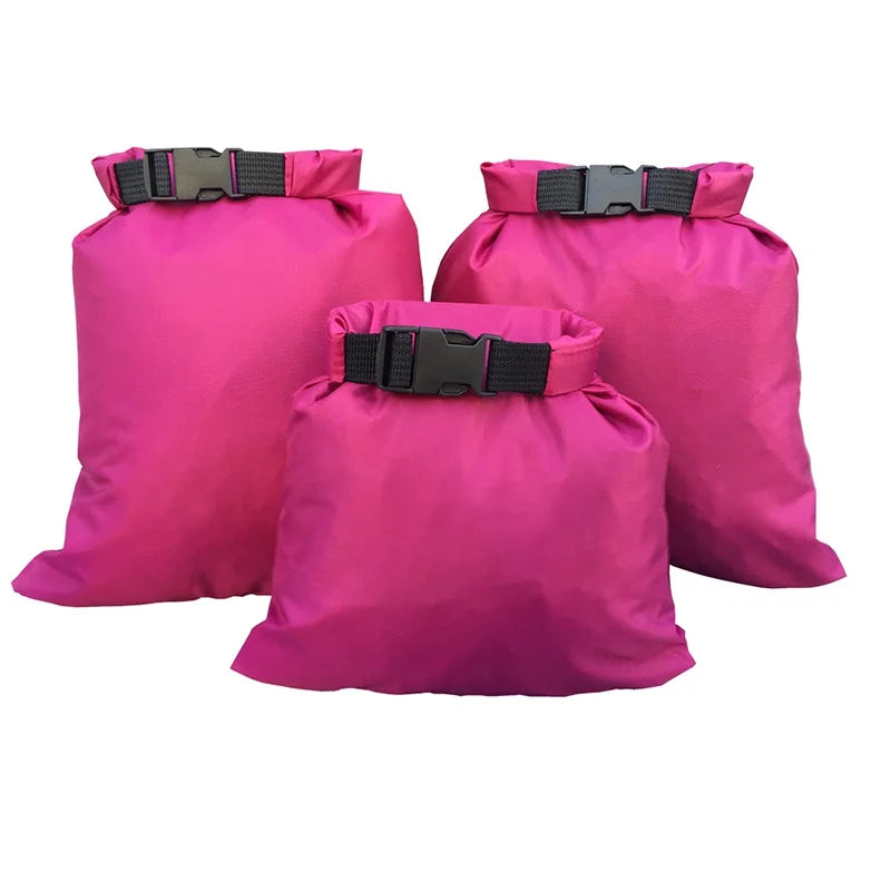 1.5L 2.5L 3.5L 3Pcs Waterproof Dry Bag Storage Pouch Rafting Canoeing Boating Kayaking Carrying Valuable Perishable Items