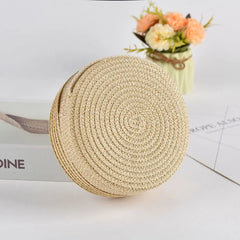 Coin Purse Straw Straw Bag Shell Shape Handmade Summer Beach Bag Handbag Kid Children