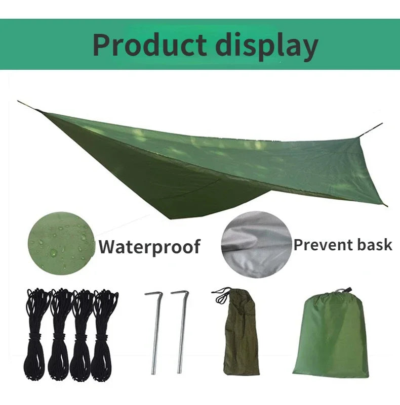 Awning Waterproof Tarp Tent Shade Ultralight Garden Canopy Sunshade Outdoor Camping Hammock Tourist Beach Sun Shelter