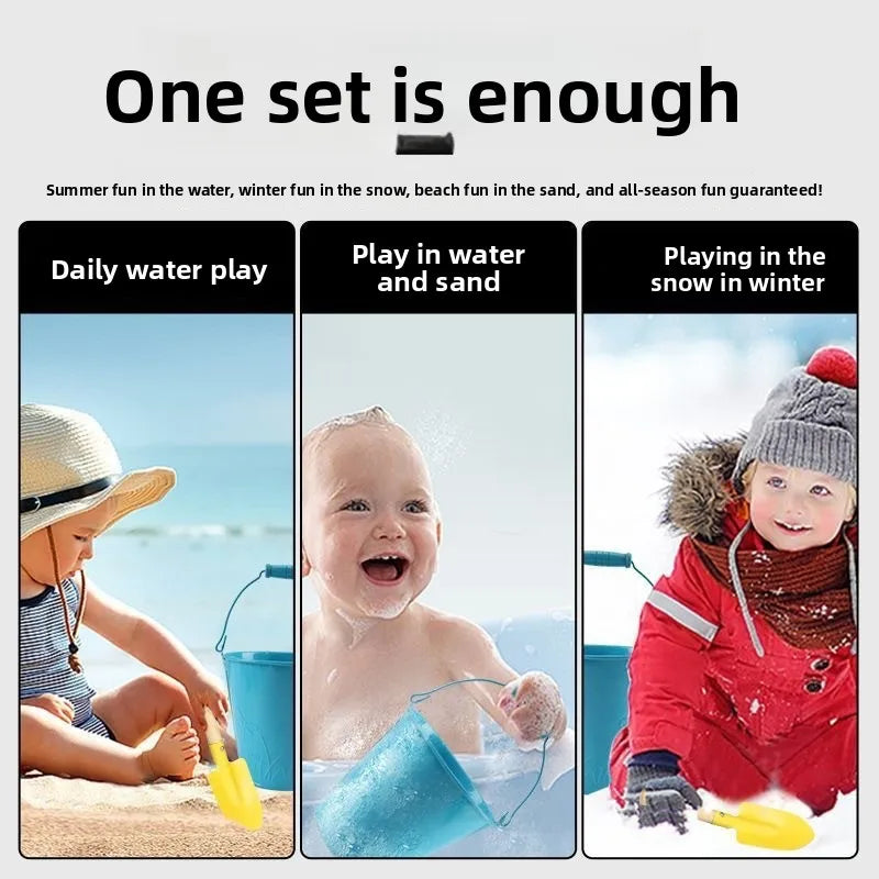 5/11PCS Beach Sand Play Water Set Folding Bucket Summer Toys for Children Kids Outdoor Game Sandbox Accessories Color Random