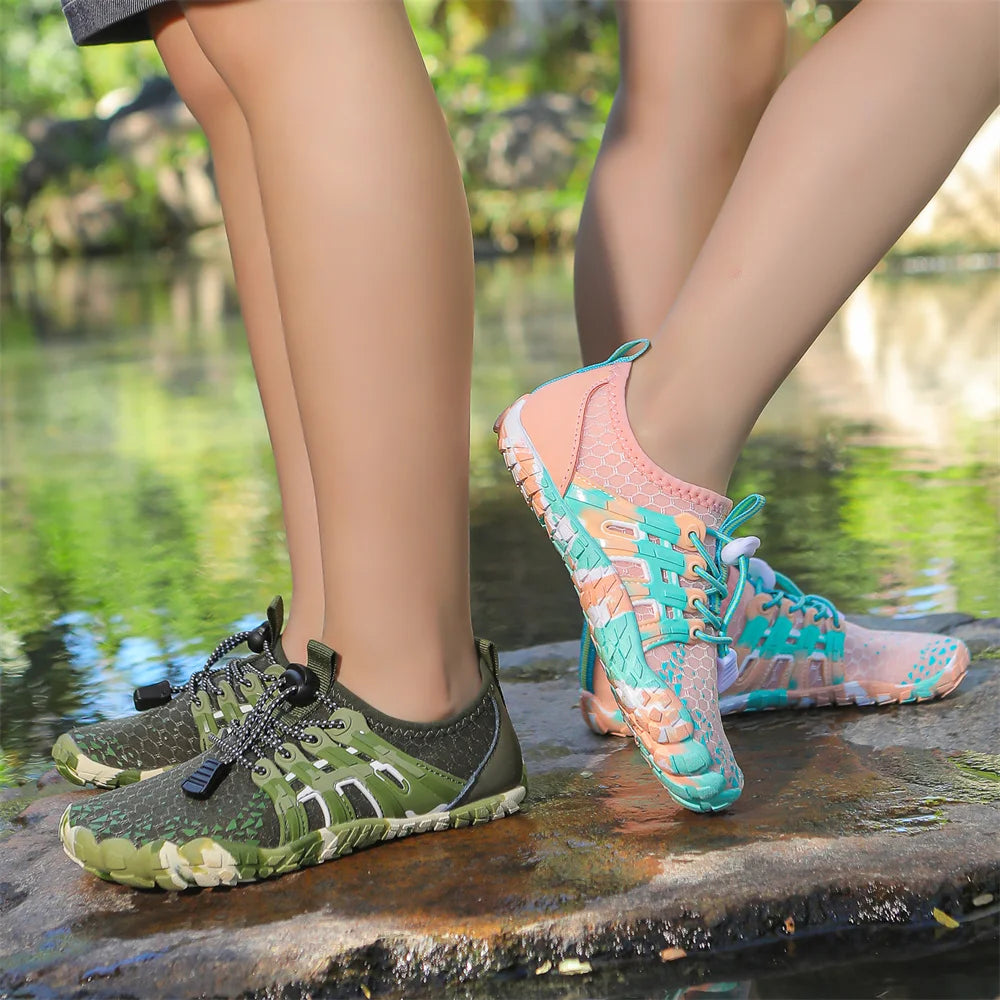 Children Outdoor Water Shoes Barefoot Aqua Five Fingers Sock Swimming Breathable Hiking Wading Beach Outdoor Upstream Sneakers