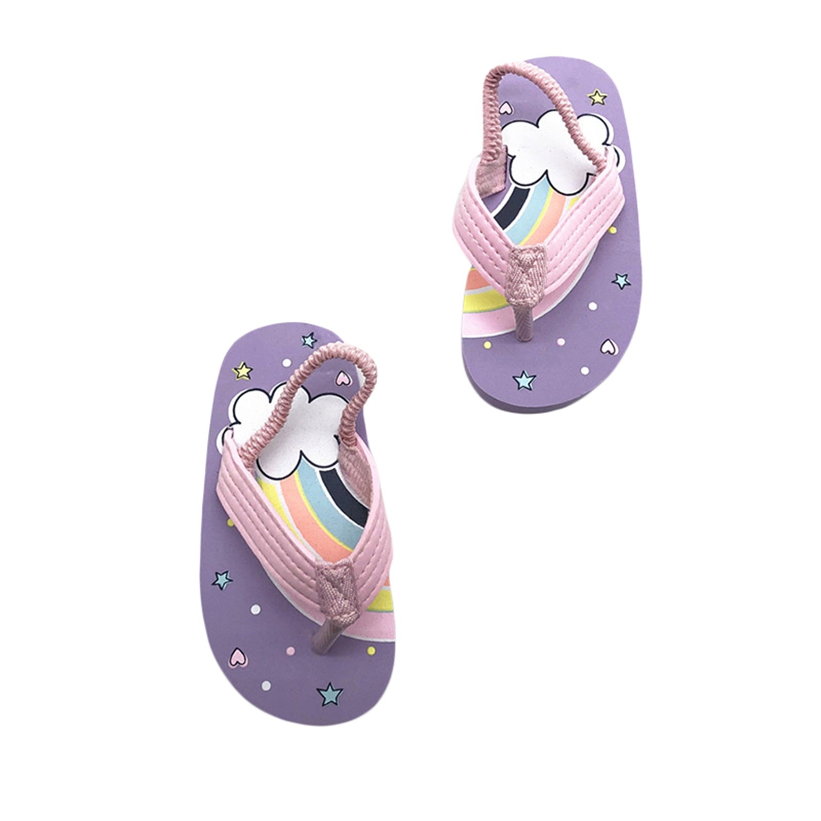 Toddler Flip Flops Shoes Little Kid Sandals with Back Strap Boys Girls Water Shoes for Beach and Pool