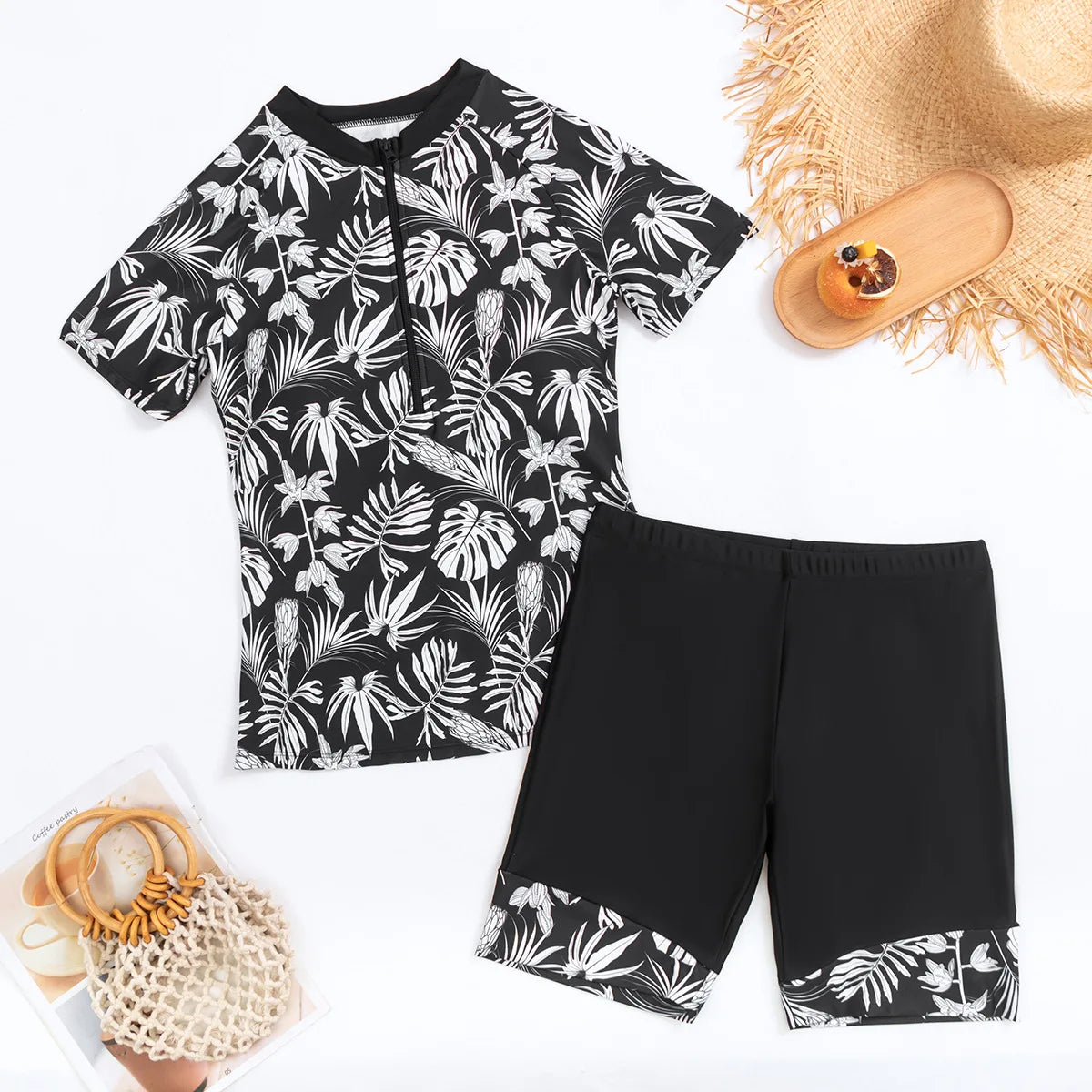 New Print Separate Swimsuits Tankini Set Female Swimwear Sports Beach Wear Two-Piece Bathing Suits Pool Women Swimming Suit