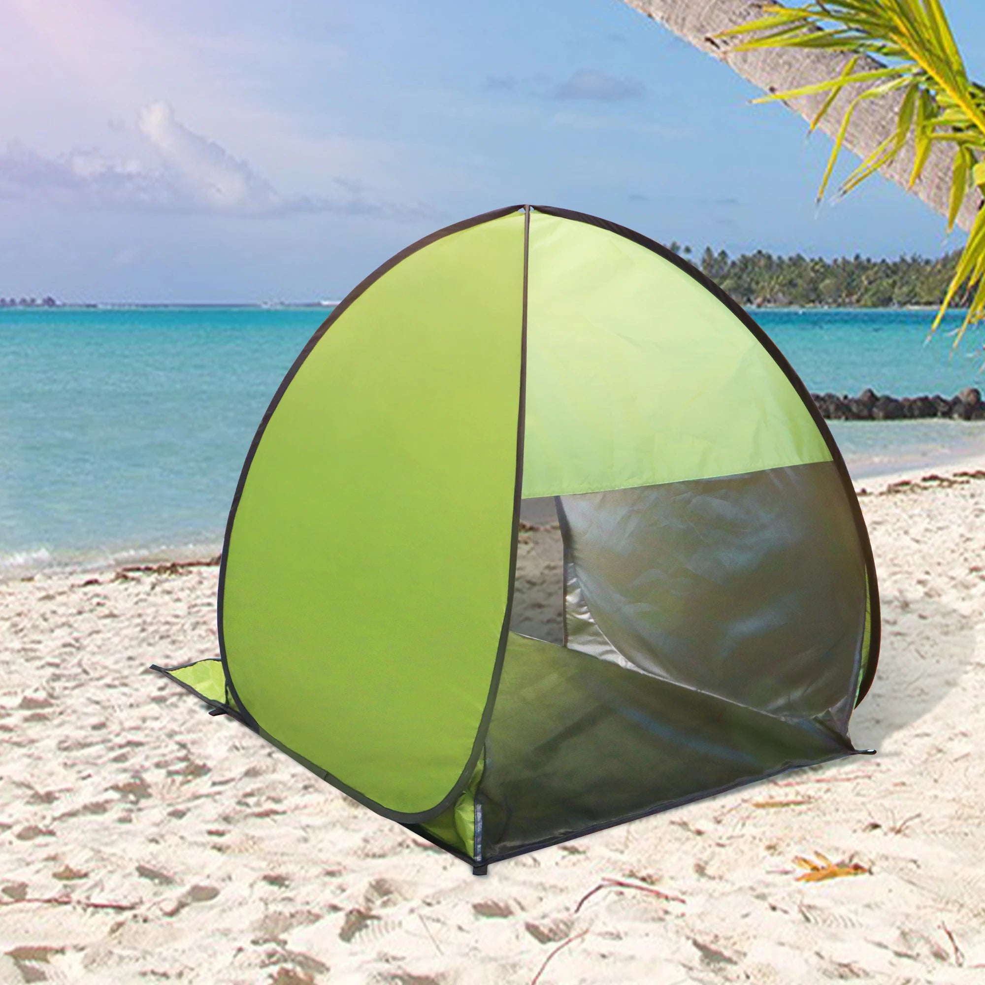 Pop-Up Beach Tent UV-resistant & Waterproof Sun Shade Shelter for Camping