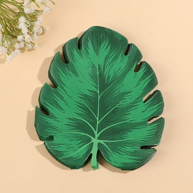 20-100Pcs Bulk Tropical Jungle Leaf Paper Napkin for Hawaiian Summer Beach Birthday Party Table Decoration Wedding Supplies