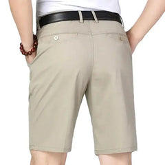 100% Cotton Shorts Men Knee Length Boardshorts Classic Brand Comfortable Clothing Beach Shorts Male Short Trousers