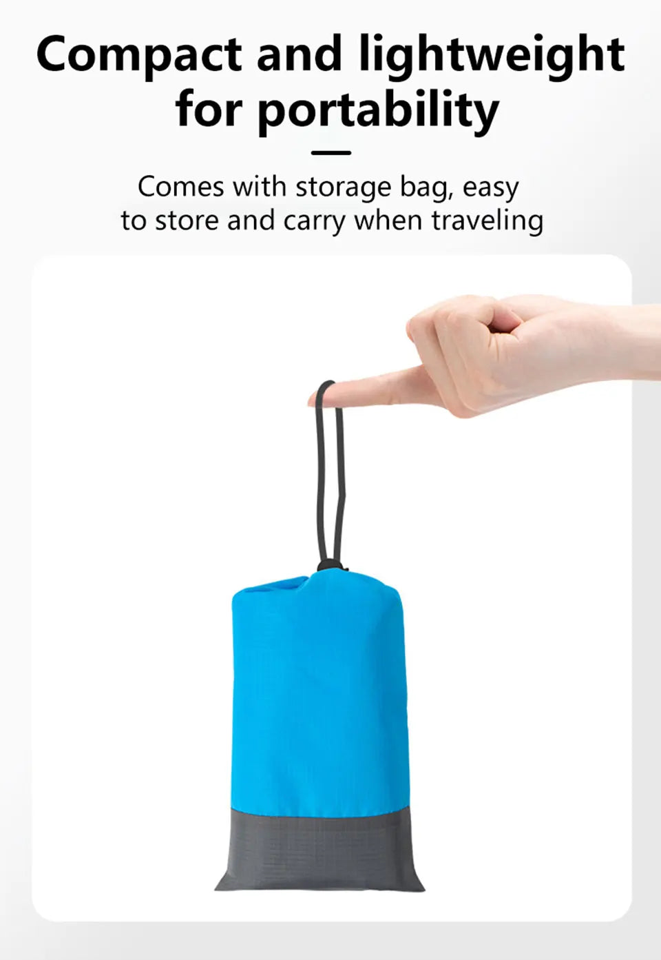 200*210cm Portable Sandproof Beach Mat Beach Blanket Waterproof Quick Drying Lightweight Picnic Mat for Travel Camping Hiking