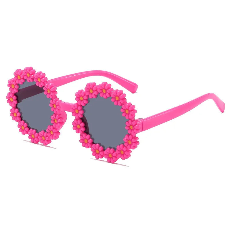 2024 New Sunglasses, Cartoon Children's Glasses For Boys And Girls, Cute Small Flowers, Little Daisy Baby Sunglasses