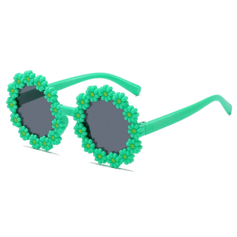 2024 New Sunglasses, Cartoon Children's Glasses For Boys And Girls, Cute Small Flowers, Little Daisy Baby Sunglasses