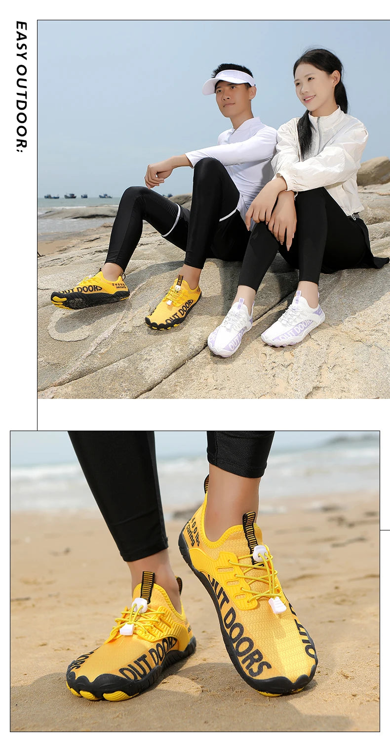 Men River Tracing Water Shoes Woman Outdoor Beach Swimming Mountaineering Shoes Breathable Summer Quick-Dry Aqua Shoes Wading