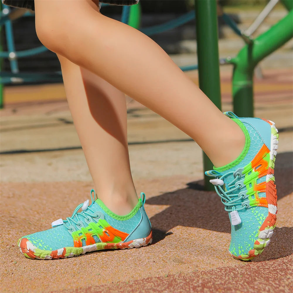 Children Outdoor Water Shoes Barefoot Aqua Five Fingers Sock Swimming Breathable Hiking Wading Beach Outdoor Upstream Sneakers