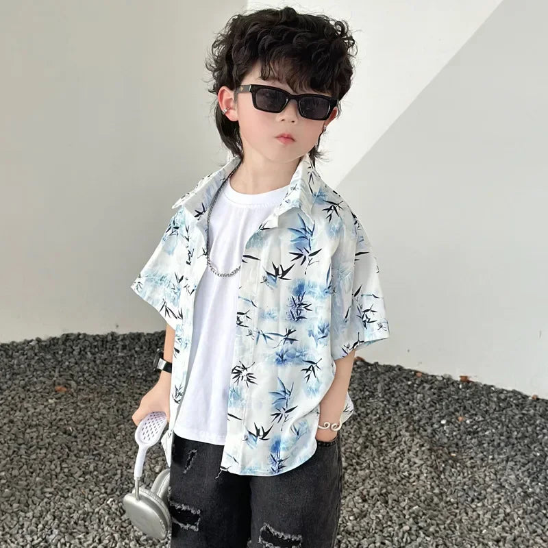 Resort Couple Look Parents and Children Summer Clothes Family Matching Holiday Clothing Mom Daughter Beach Dress Dad Son Shirts