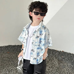 Resort Couple Look Parents and Children Summer Clothes Family Matching Holiday Clothing Mom Daughter Beach Dress Dad Son Shirts