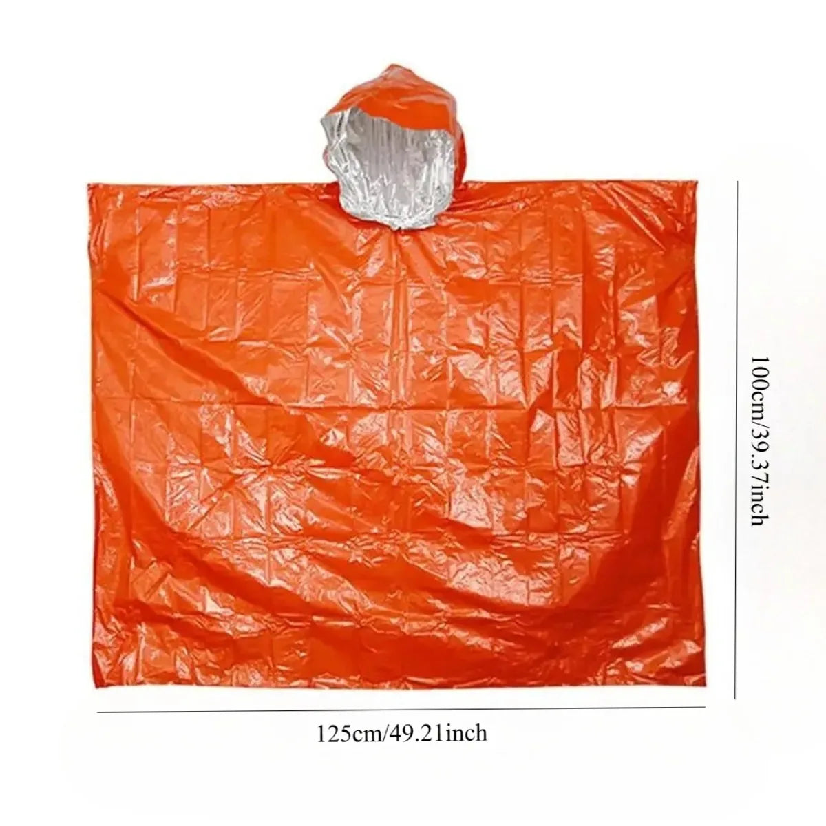 Emergency Raincoat Poncho Waterproof Rainwear Blanket Survival Camping Equipment Cold Insulation Rainwear Camping Equipment