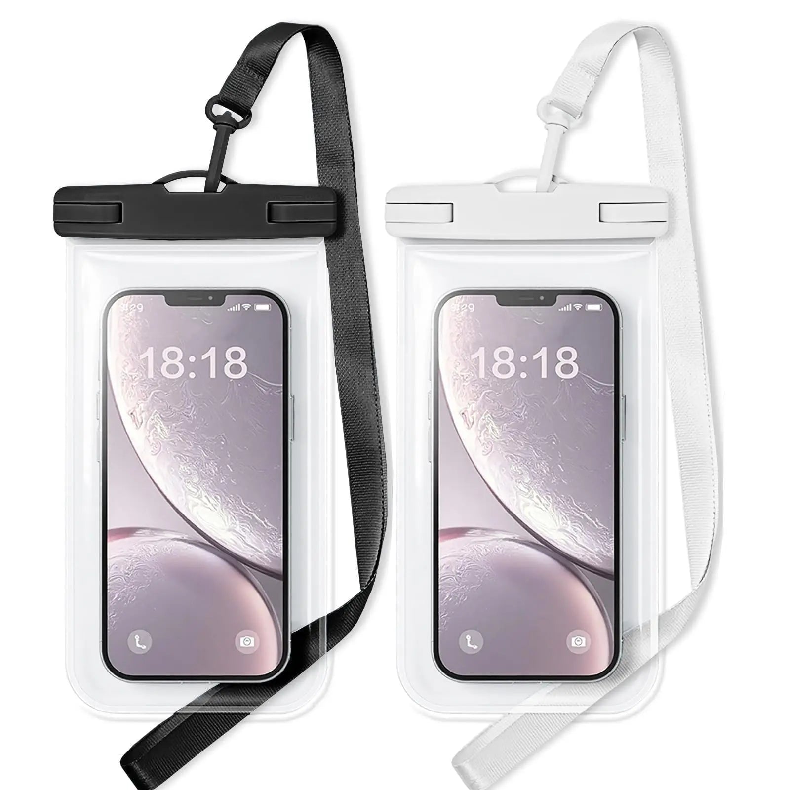 Universal Waterproof Phone Case Touch Screen Dry Bag HD Underwater Pouch for Swimming Beach Up to 7.0 Inch
