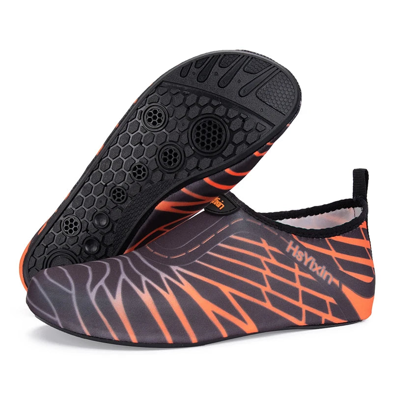 Lightweight, foldable portable travel Aqua shoes water shoes barefoot sand inspired shoes beach snorkeling swimming water shoes