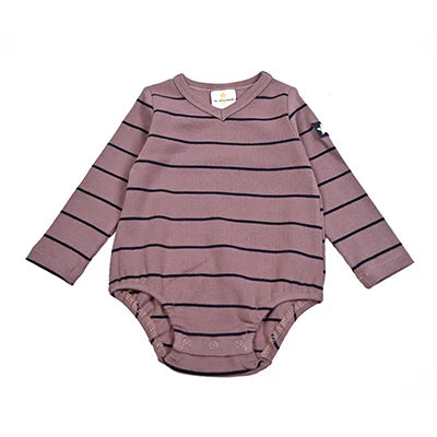 AA-Velour and Striped Layered Set Kids Clothes Sibling Matching Girl Dress Boys Top Baby Romper V Neck Children Family Matching