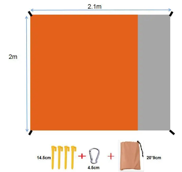 Beach Blanket Super Large 79 x 83 Inch Sandproof Waterproof Soft Comfortable Material Light Weight Portable for Beach Outdoor