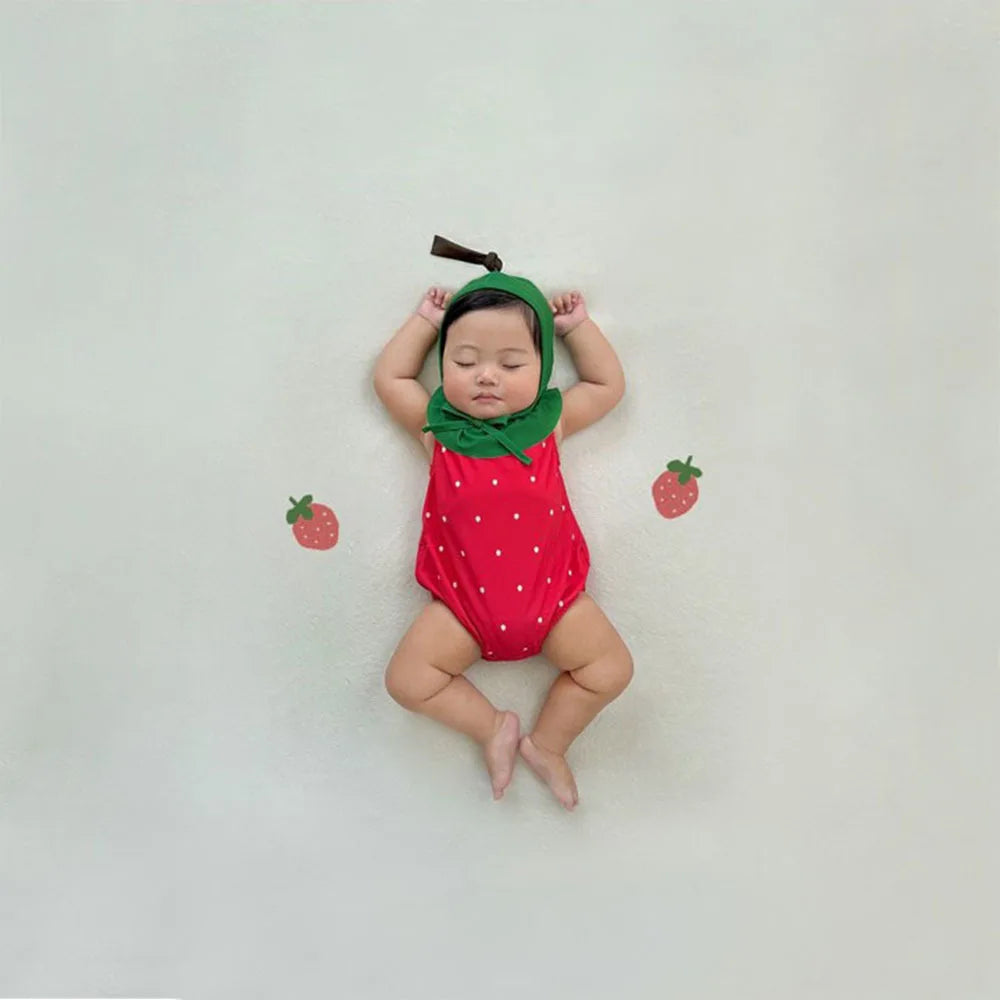 Newborn Clothes 2026 Summer New Baby Jumpsuit Ins Cute Fruit Shape  Swimwear Baby Boy's One Piece Clothes Swimsuit